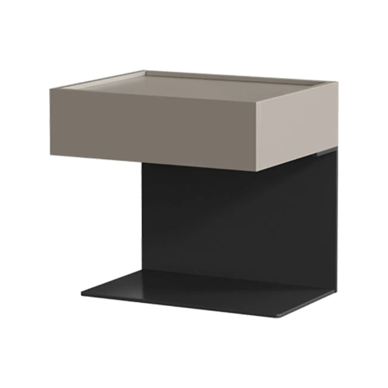 Modern Composite Wood Nightstand with Drawer Storage