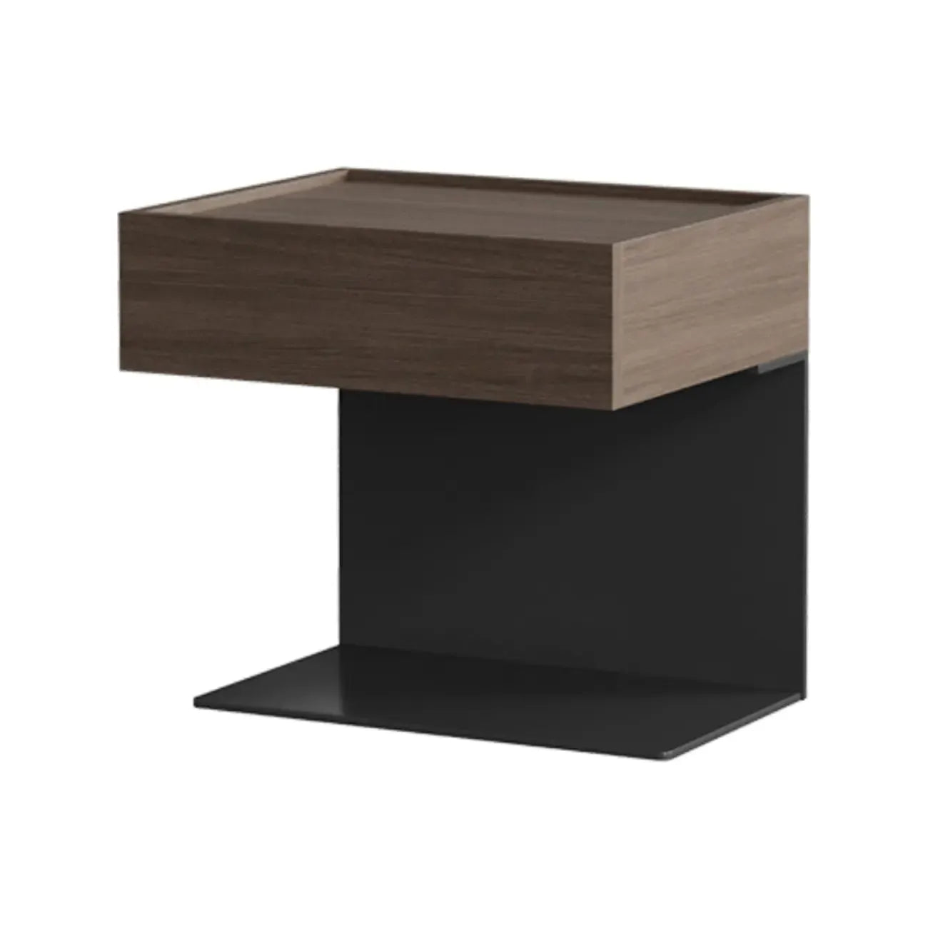 Modern Composite Wood Nightstand with Drawer Storage