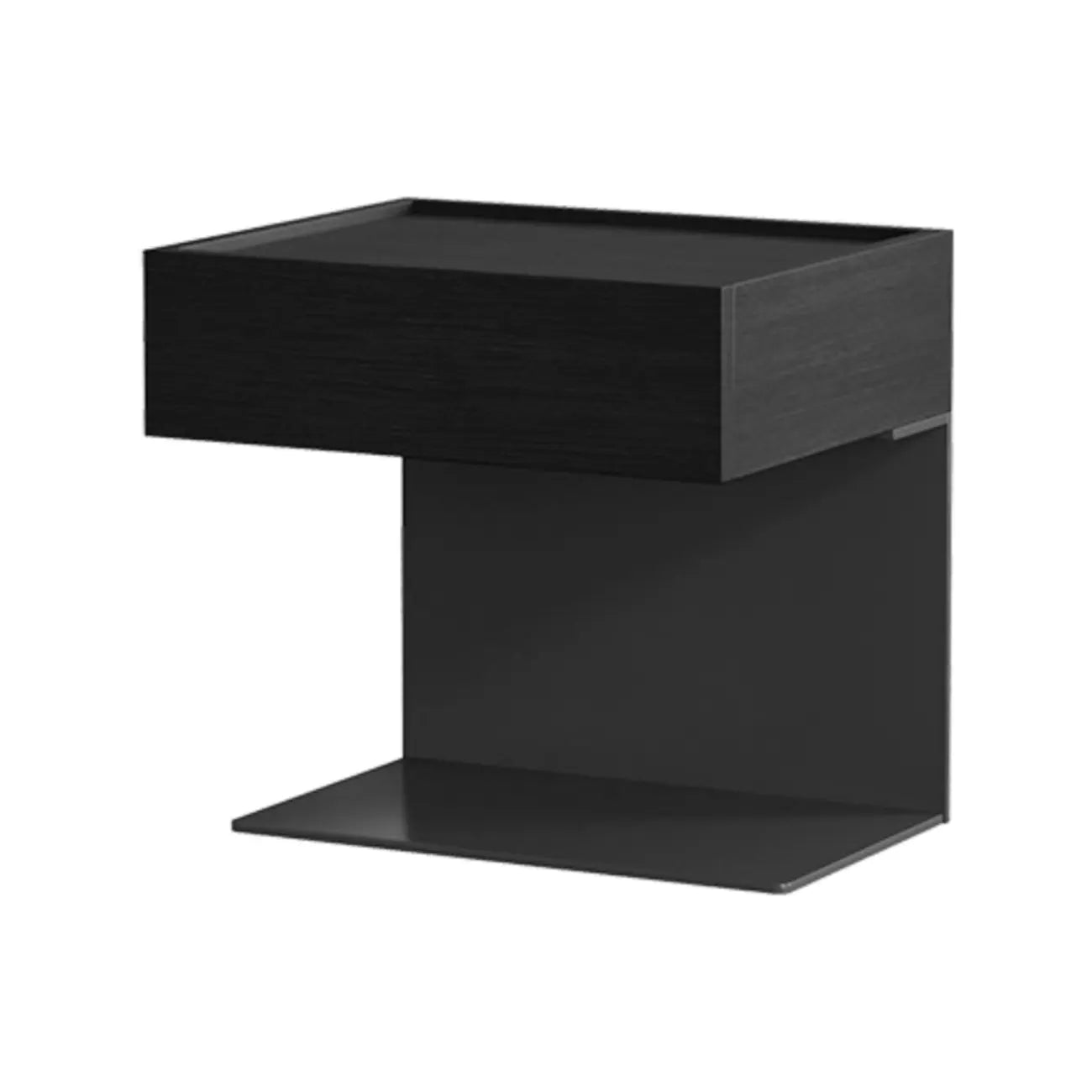 Modern Composite Wood Nightstand with Drawer Storage