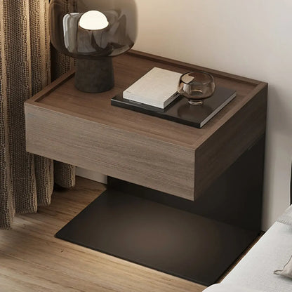 Modern Composite Wood Nightstand with Drawer Storage