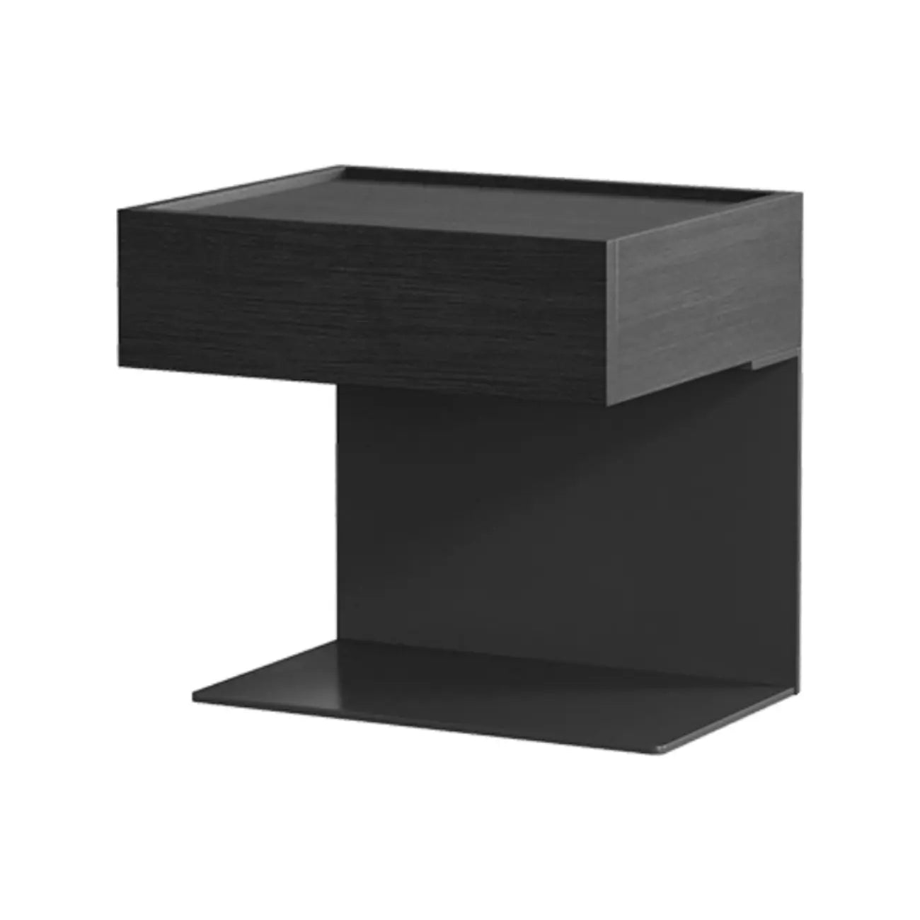 Modern Composite Wood Nightstand with Drawer Storage