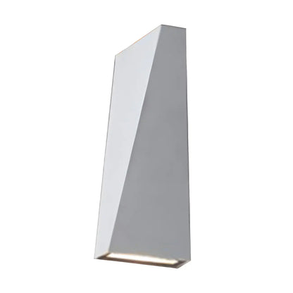 Modern Black Metal Triangular Up Down LED Outdoor Wall Light