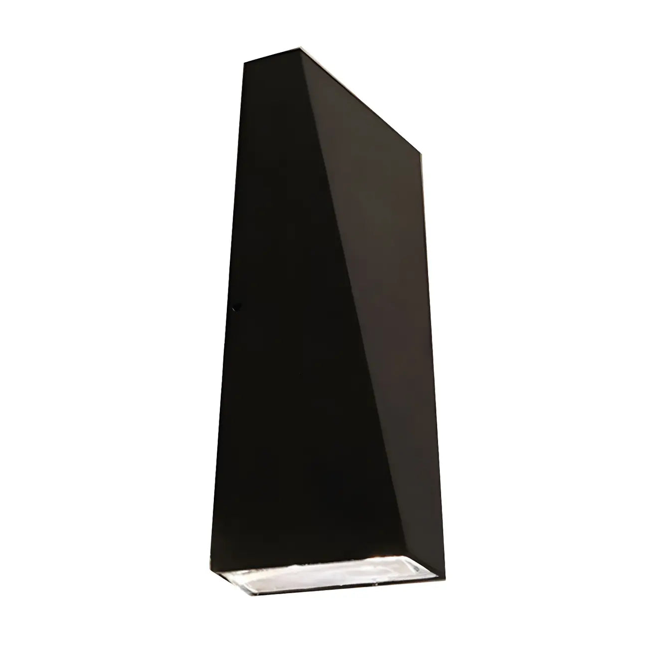 Modern Black Metal Triangular Up Down LED Outdoor Wall Light