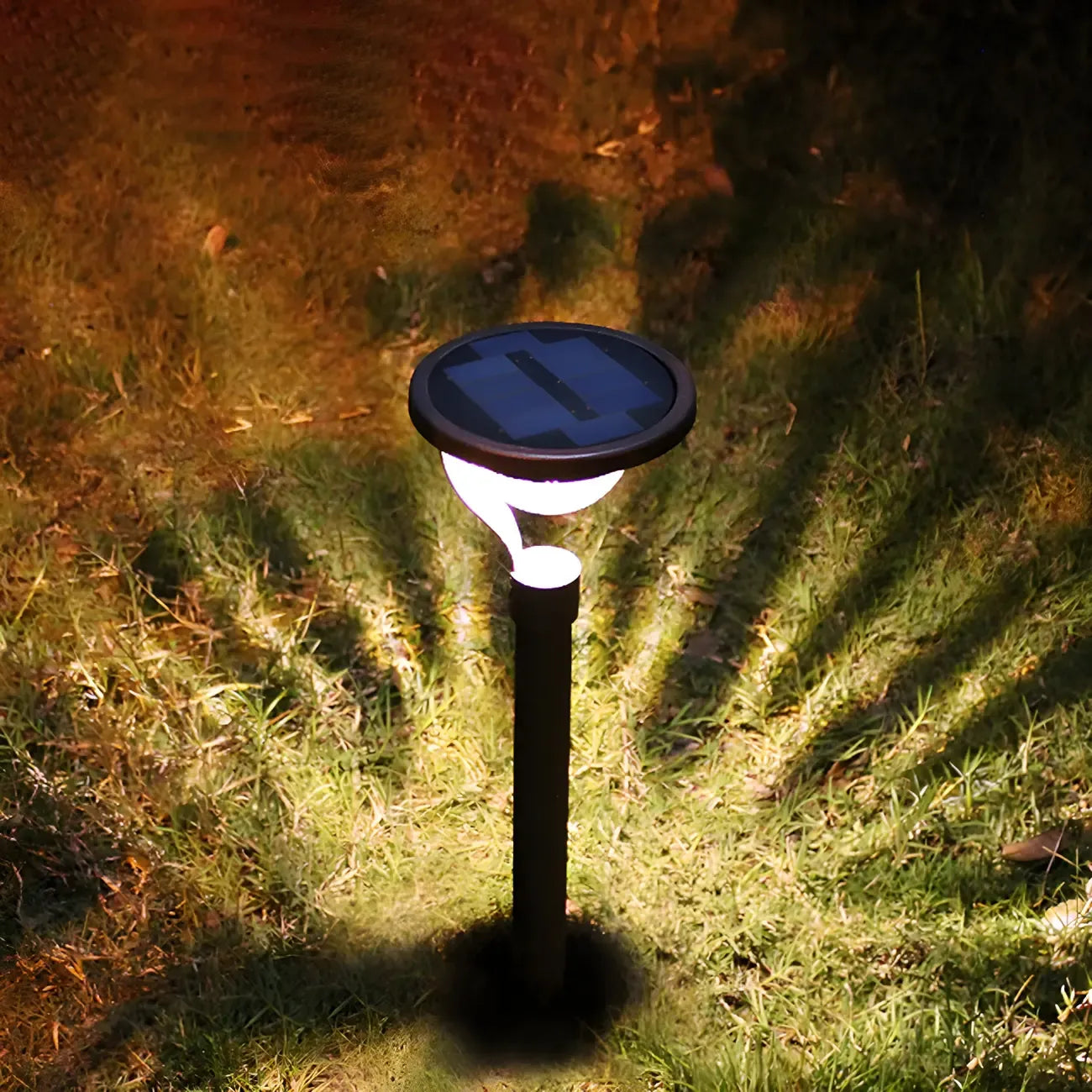 Modern Solar Hemisphere Clear Shade Landscape Lighting