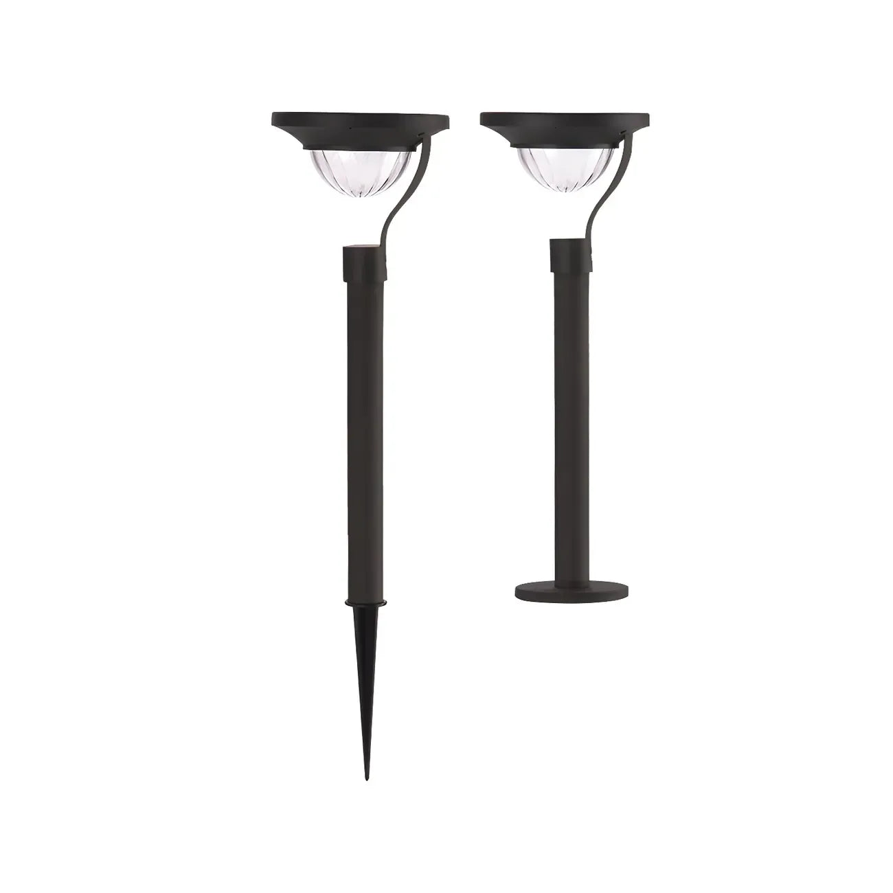 Modern Solar Hemisphere Clear Shade Landscape Lighting