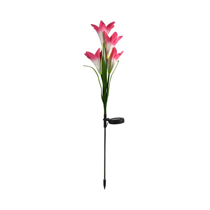 Decorative Artificial Lily Solar Landscape Lighting