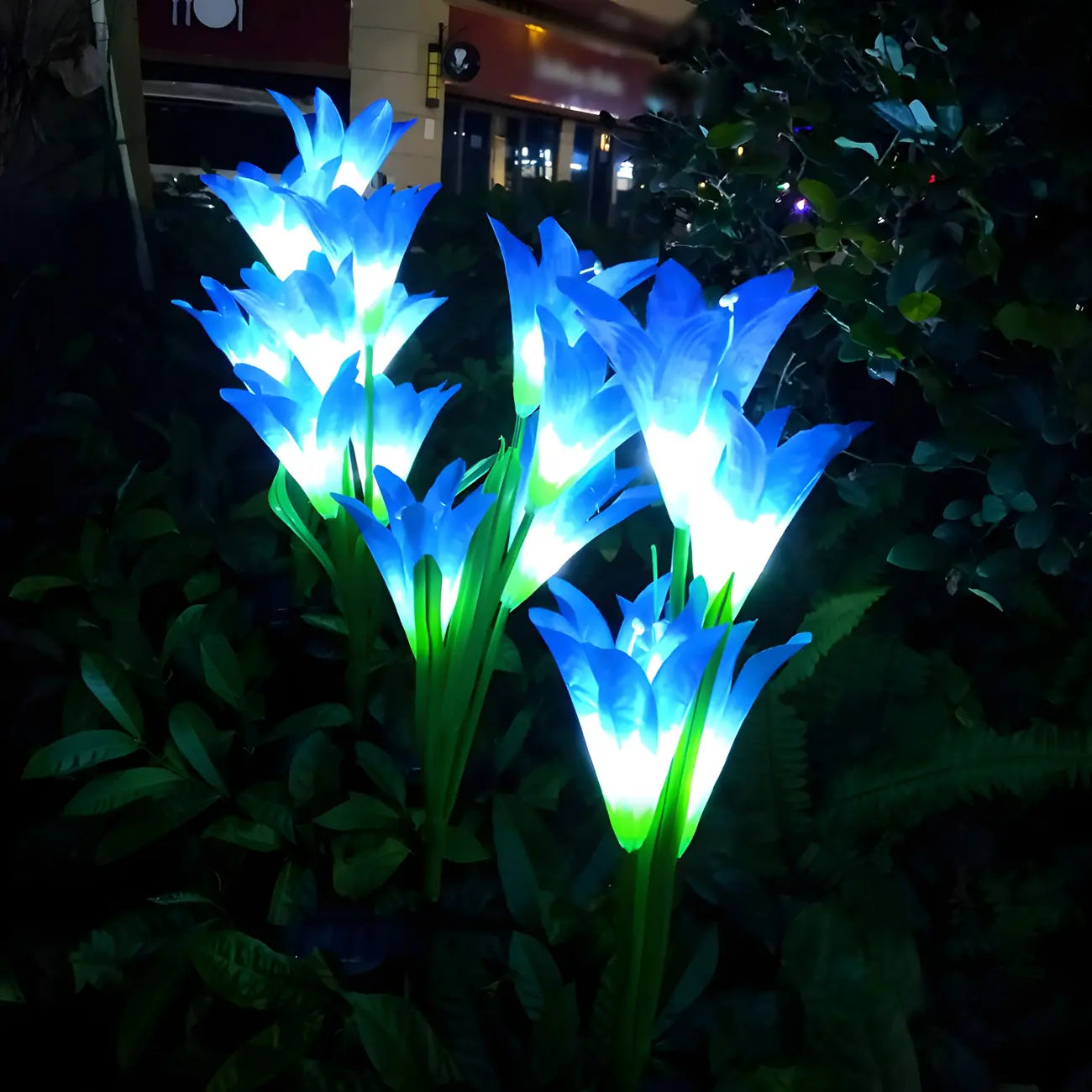 Decorative Artificial Lily Solar Landscape Lighting
