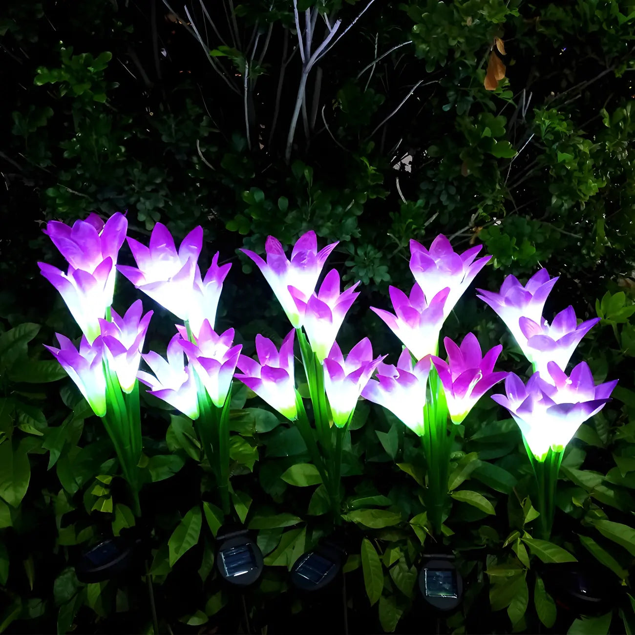 Decorative Artificial Lily Solar Landscape Lighting