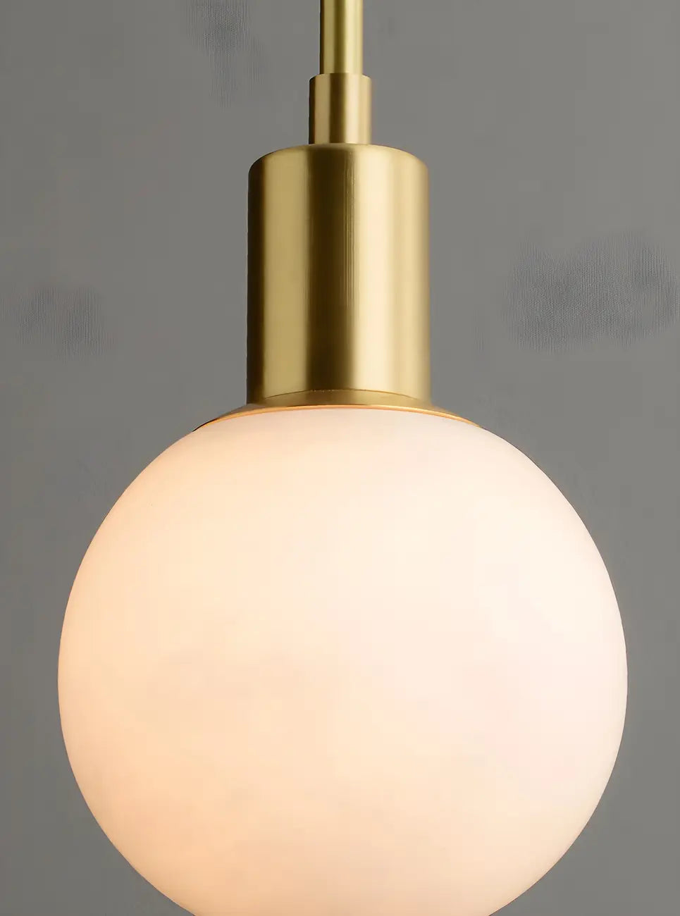 Minimalistic Alabaster White Bell Globe Pendant Light