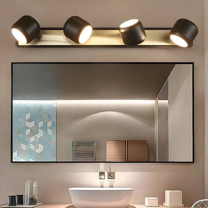Minimalist Metal Vanity Light with Integrated LED for Bathroom
