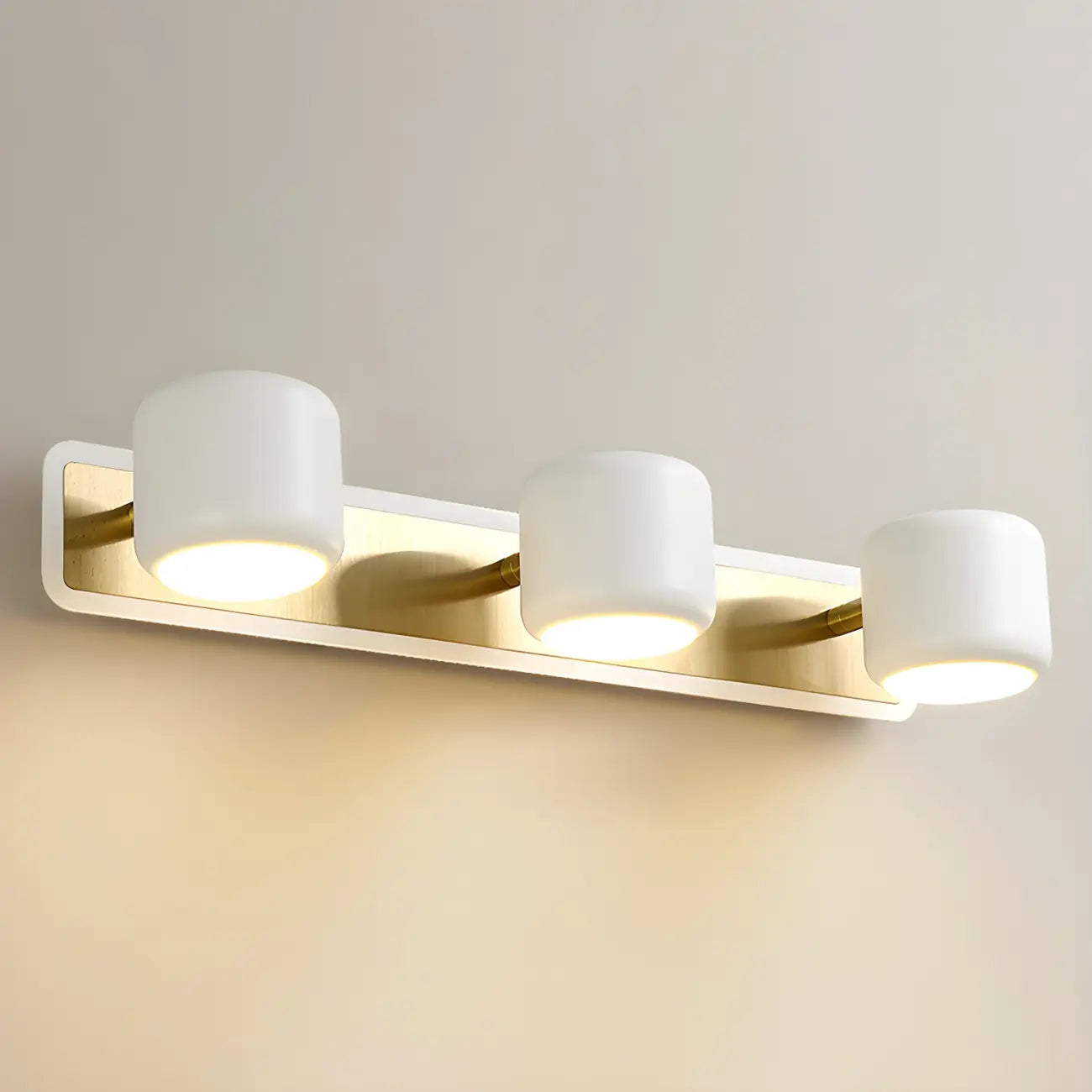 Minimalist Metal Vanity Light with Integrated LED for Bathroom