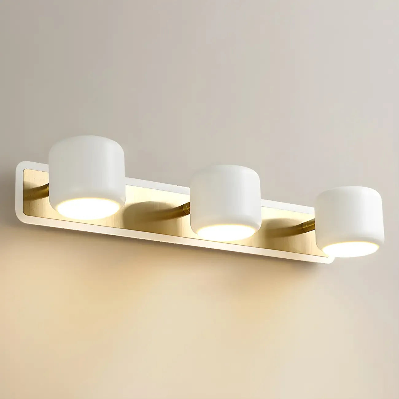 Minimalist Metal Vanity Light with Integrated LED for Bathroom