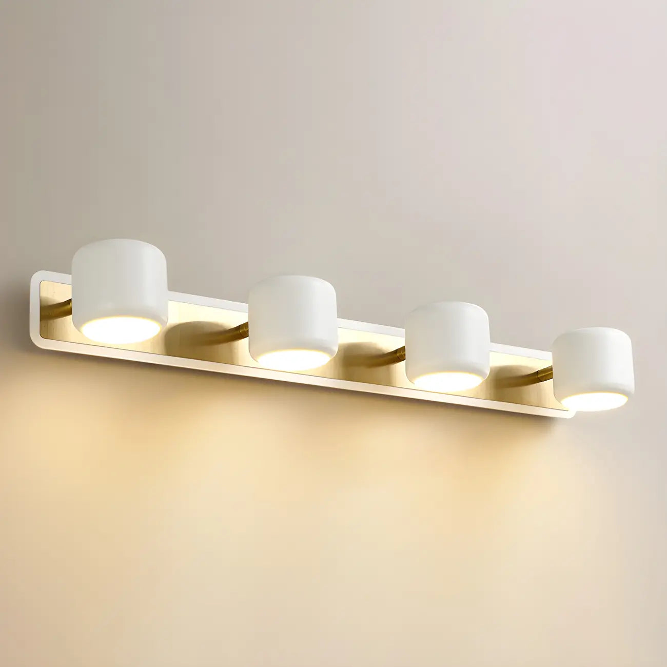 Minimalist Metal Vanity Light with Integrated LED for Bathroom
