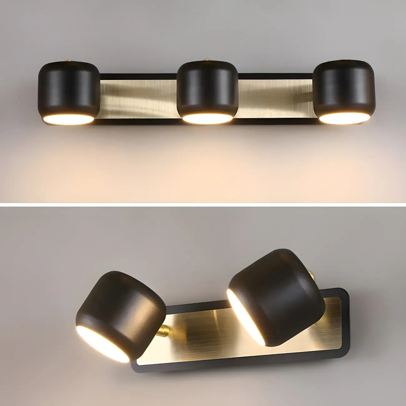 Minimalist Metal Vanity Light with Integrated LED for Bathroom