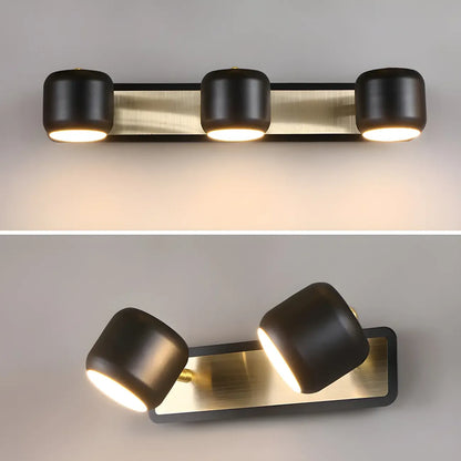 Minimalist Metal Vanity Light with Integrated LED for Bathroom
