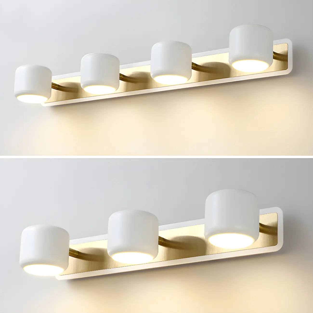 Minimalist Metal Vanity Light with Integrated LED for Bathroom
