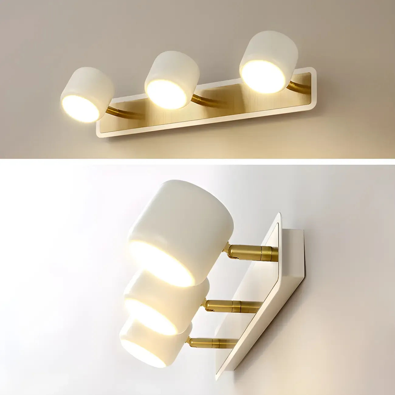 Minimalist Metal Vanity Light with Integrated LED for Bathroom