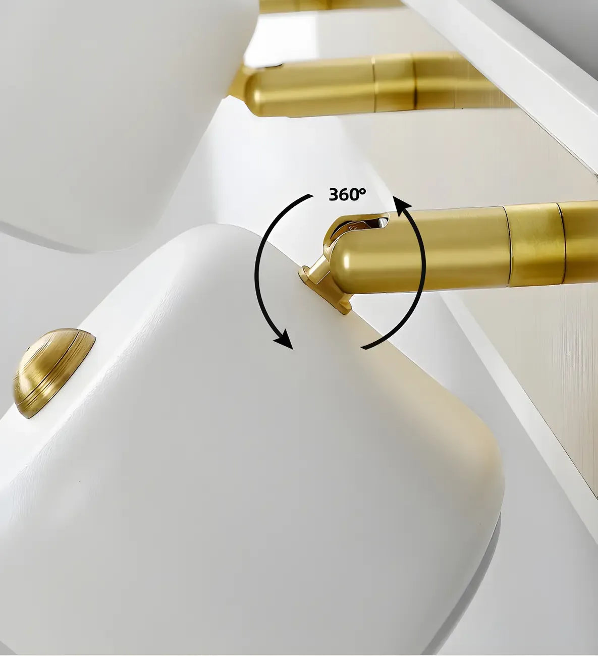 Minimalist Metal Vanity Light with Integrated LED for Bathroom