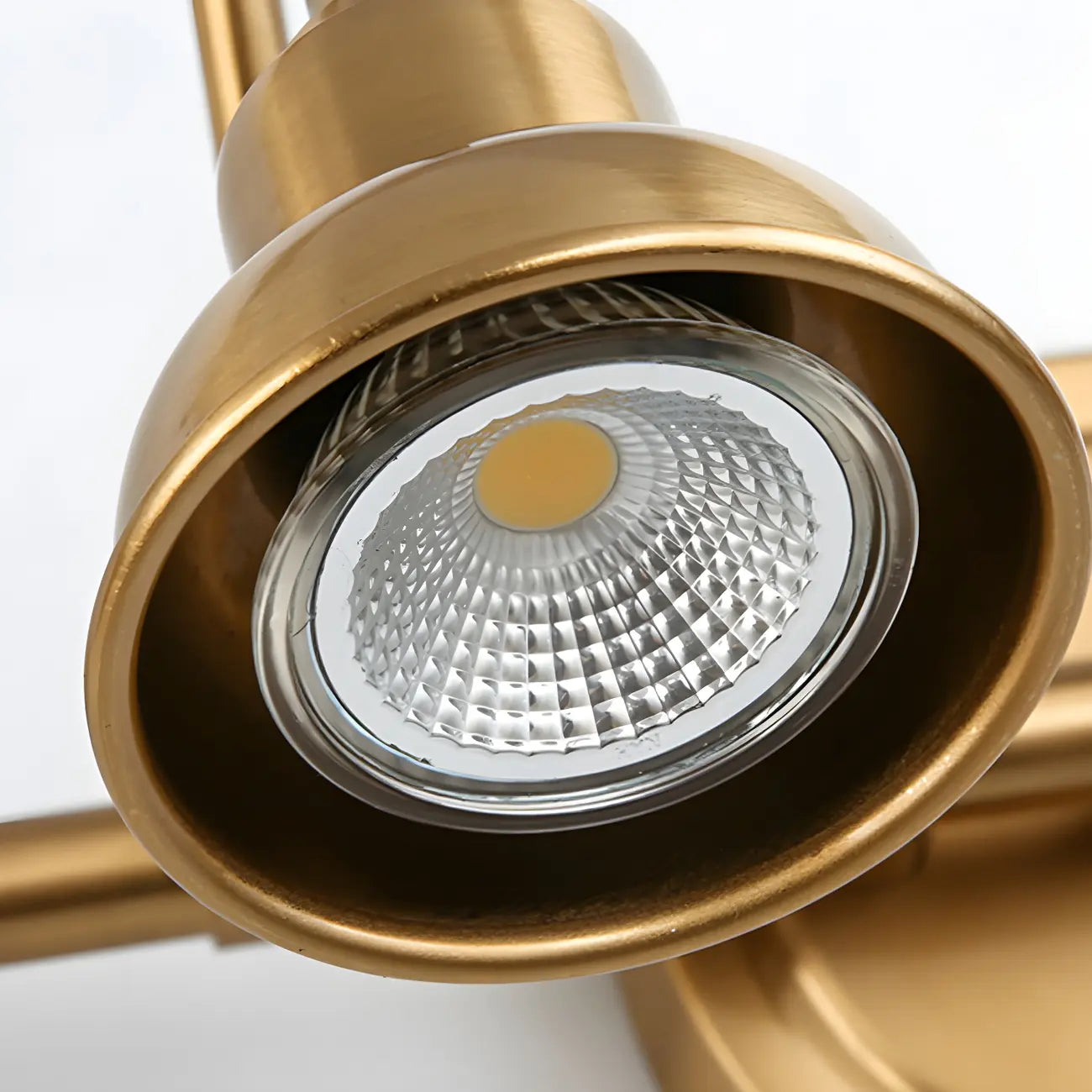 Minimalist Brass LED Vanity Light with Subdued Light for Bathroom
