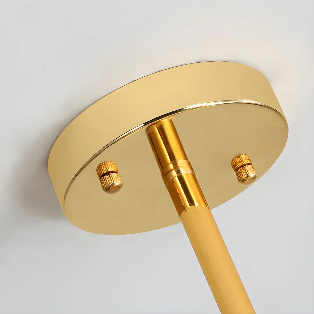 Modern Gold Sphere Sputnik Chandelier with White Glass Shade