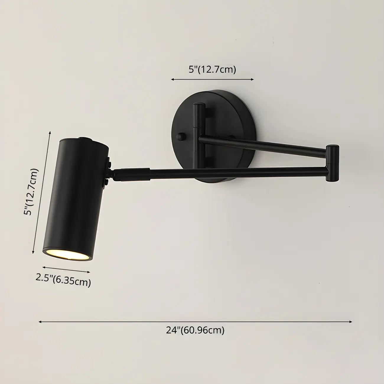 Modern Gold Simple Swing Arm Wall Light