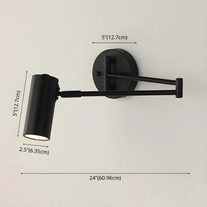 Modern Gold Simple Swing Arm Wall Light