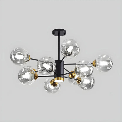 Modern LED Glass Crystal Sputnik Chandelier
