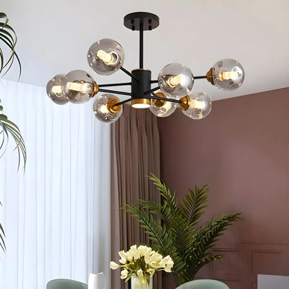 Modern LED Glass Crystal Sputnik Chandelier