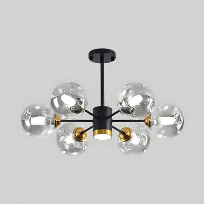 Modern LED Glass Crystal Sputnik Chandelier