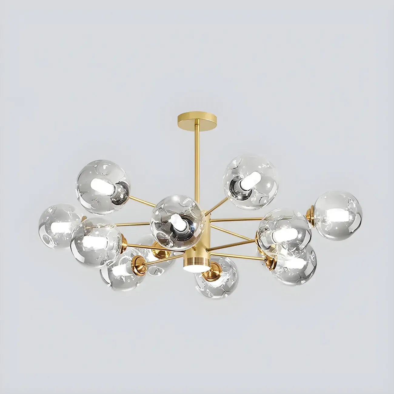 Modern LED Glass Crystal Sputnik Chandelier