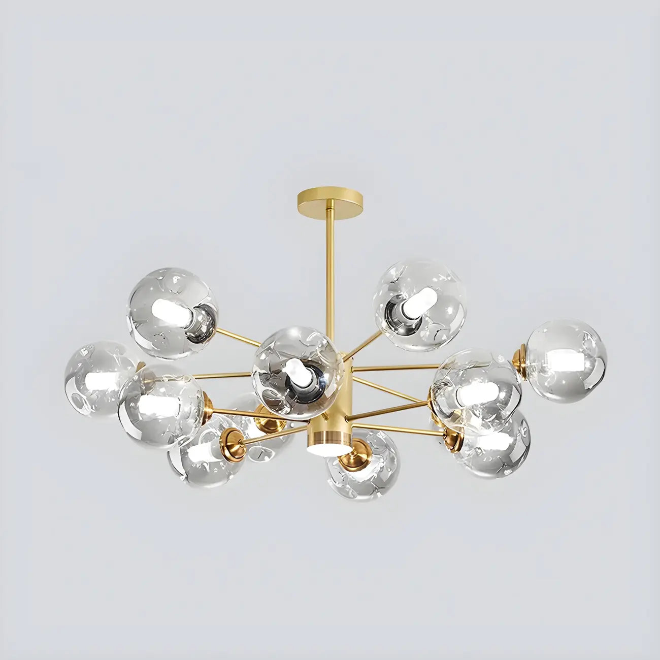 Modern LED Glass Crystal Sputnik Chandelier