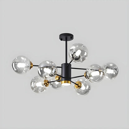 Modern LED Glass Crystal Sputnik Chandelier