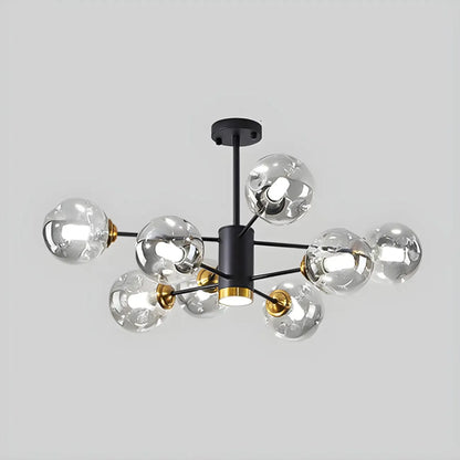 Modern LED Glass Crystal Sputnik Chandelier