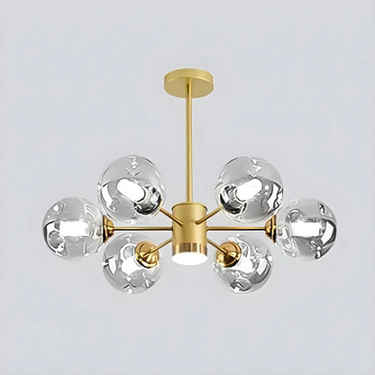 Modern LED Glass Crystal Sputnik Chandelier
