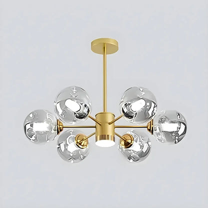 Modern LED Glass Crystal Sputnik Chandelier