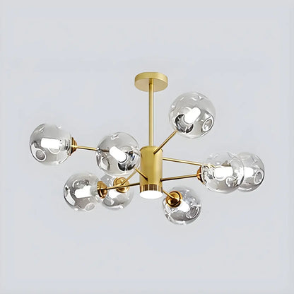 Modern LED Glass Crystal Sputnik Chandelier