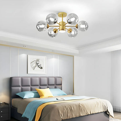 Modern LED Glass Crystal Sputnik Chandelier