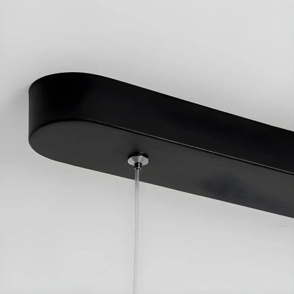 Modern Black Metal Acrylic 4-Light LED Dimming Pendant Light