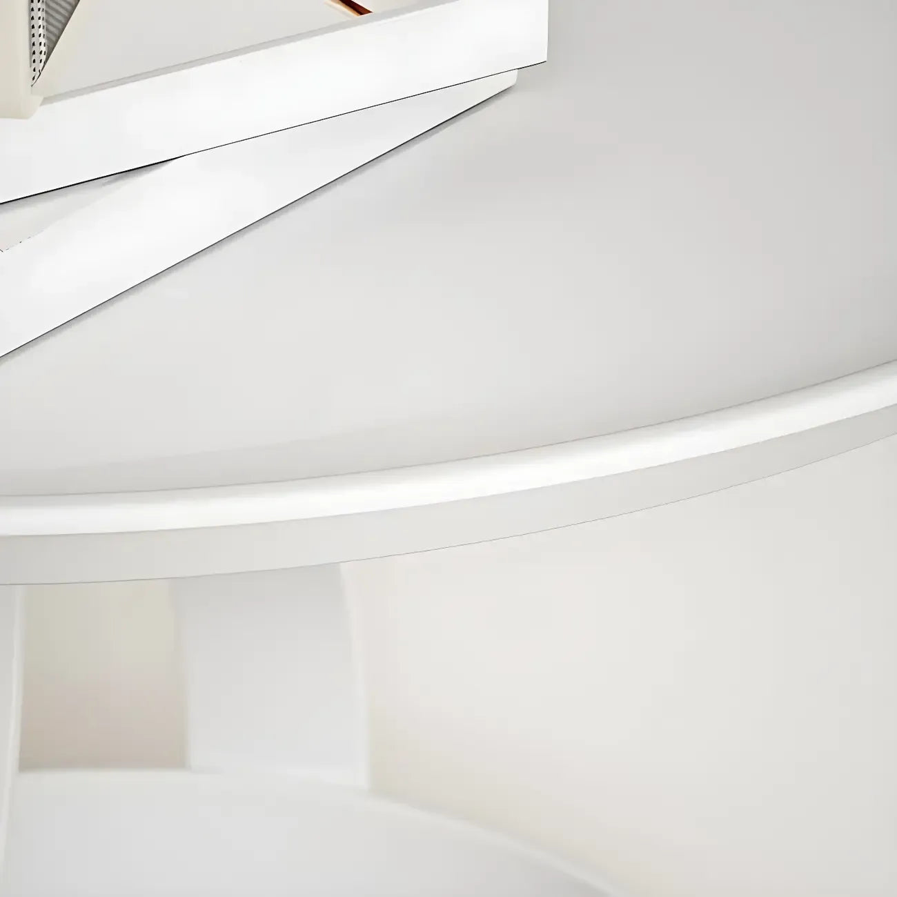 Minimalist Round Tray-Top Metallic Small Nightstand