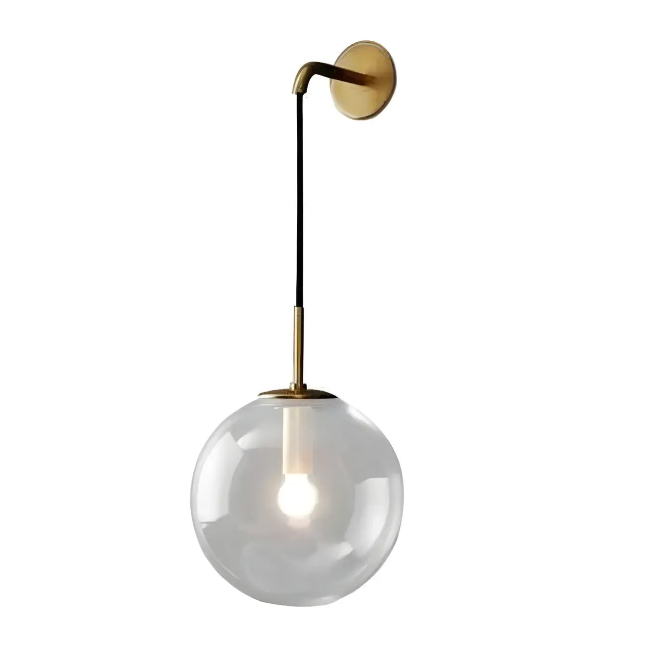 Modern Globe Glass Suspension Vanity Lamp for Bathroom Decor