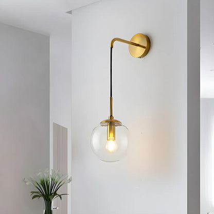 Modern Globe Glass Suspension Vanity Lamp for Bathroom Decor