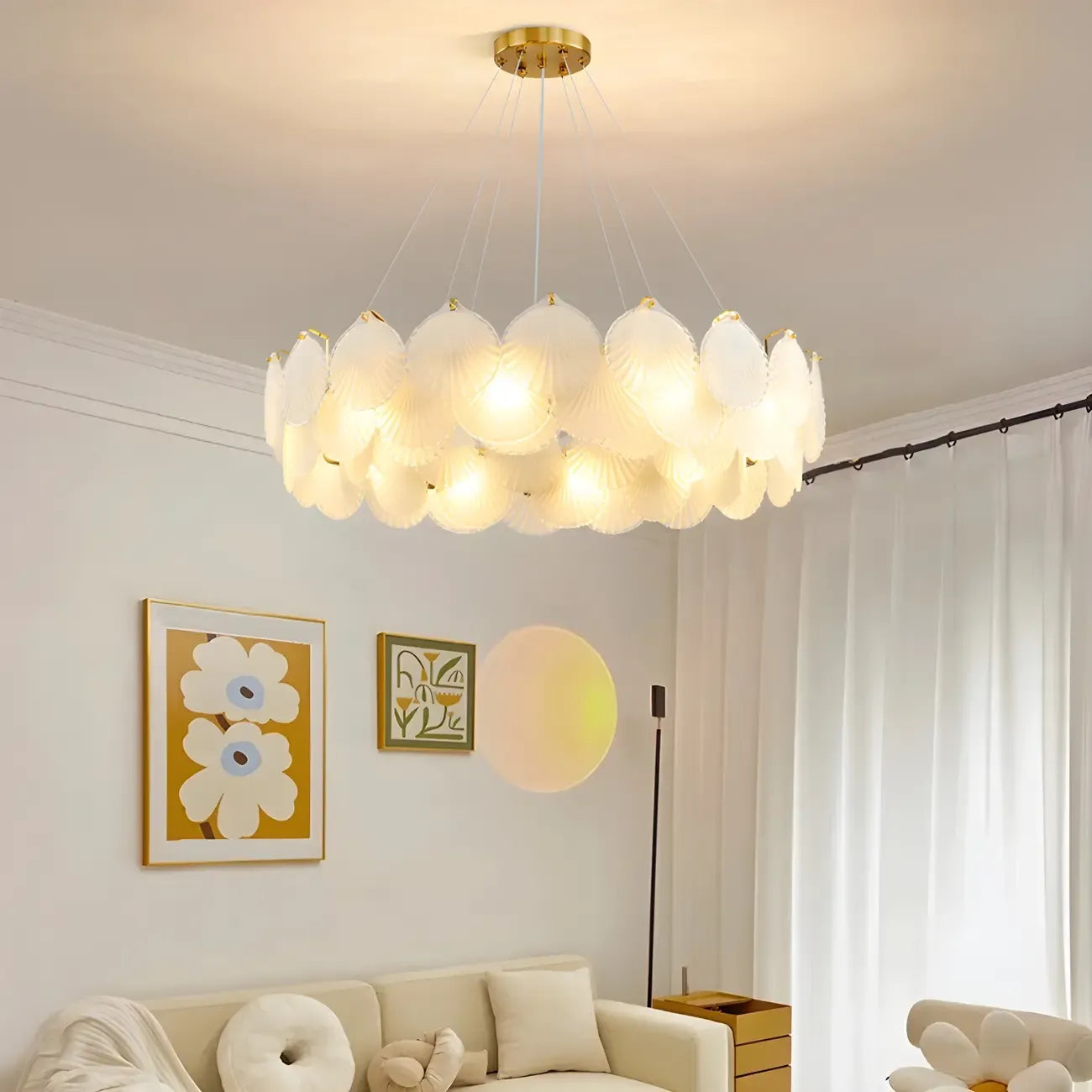 Luxury Clear Glass Geometric Island Pendant Light for Kitchen