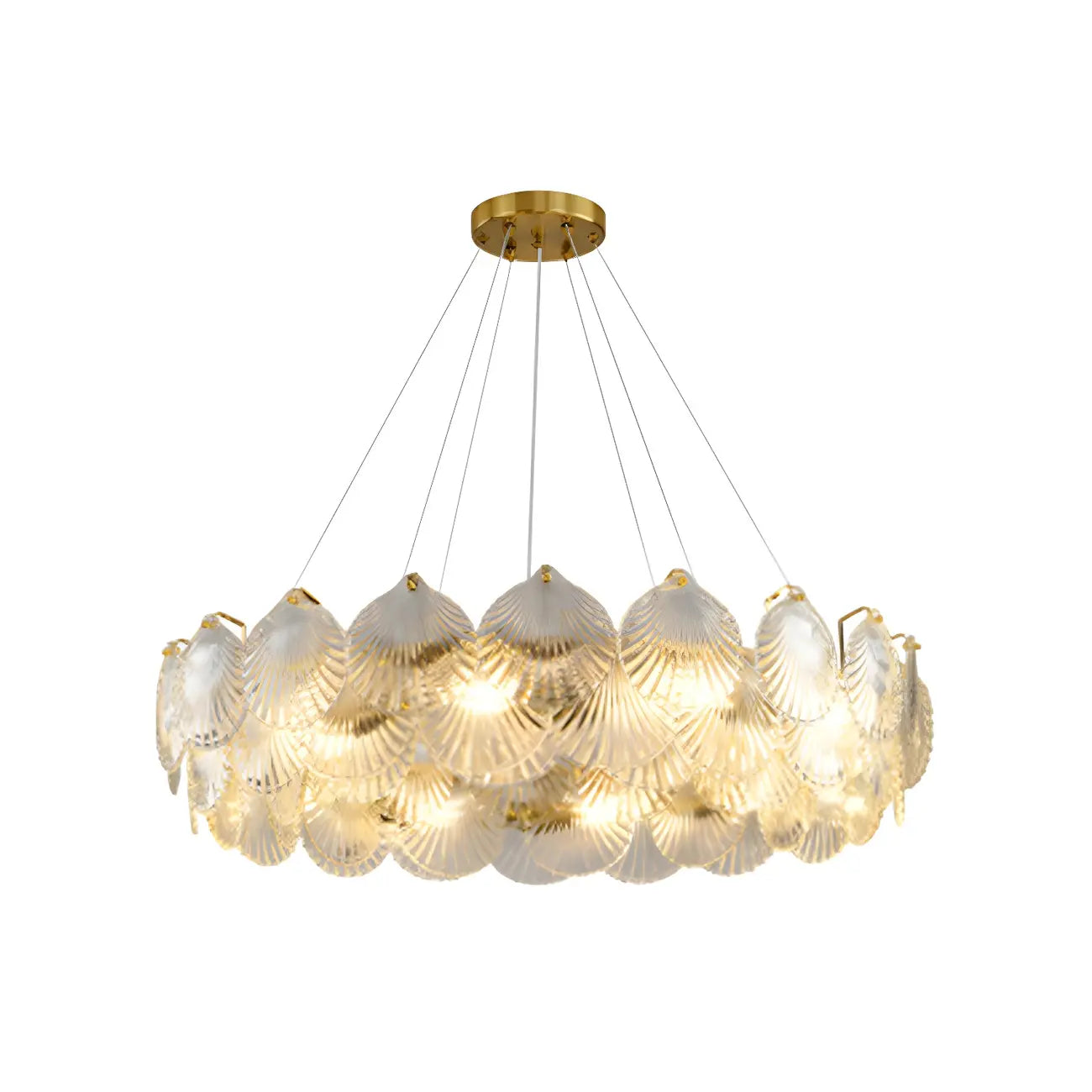 Luxury Clear Glass Geometric Island Pendant Light for Kitchen