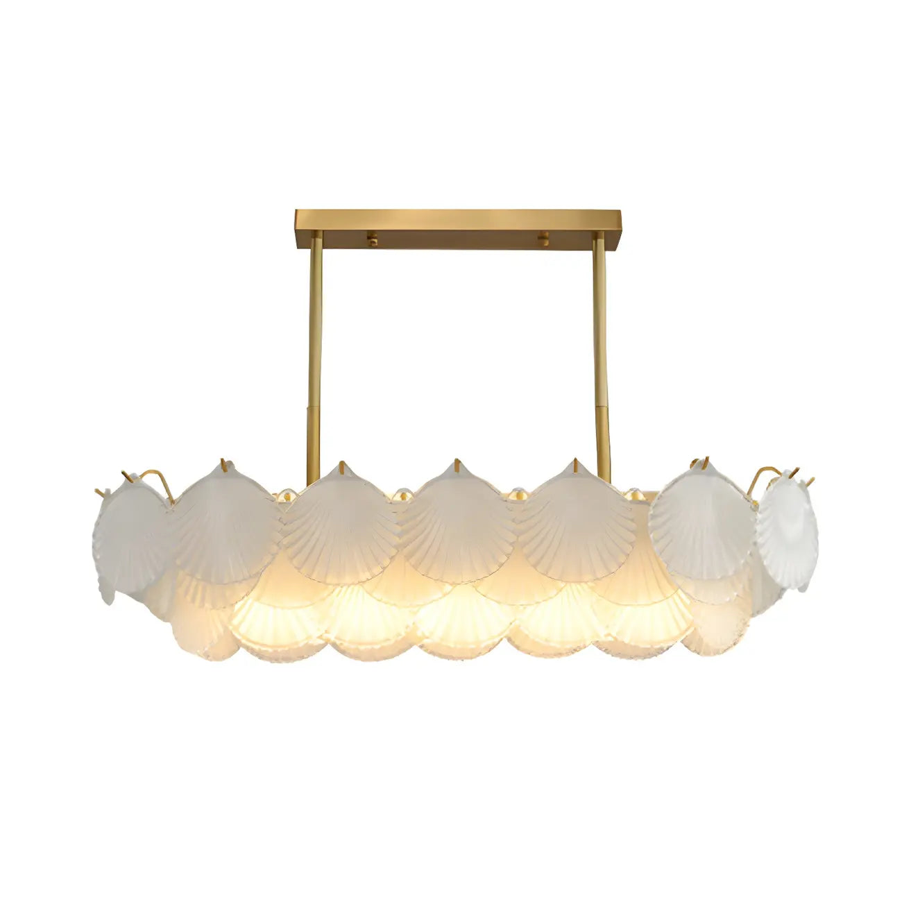 Luxury Clear Glass Geometric Island Pendant Light for Kitchen