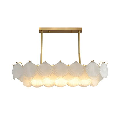 Luxury Clear Glass Geometric Island Pendant Light for Kitchen