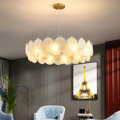 Luxury Clear Glass Geometric Island Pendant Light for Kitchen