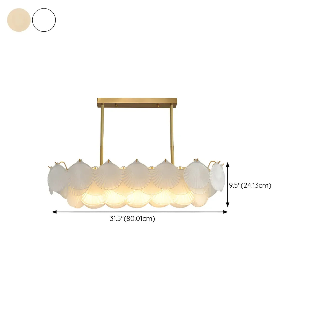 Luxury Clear Glass Geometric Island Pendant Light for Kitchen