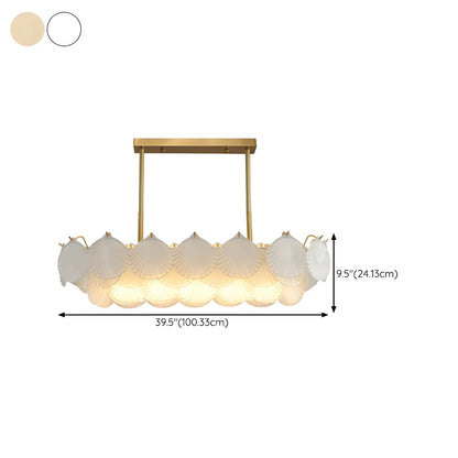 Luxury Clear Glass Geometric Island Pendant Light for Kitchen