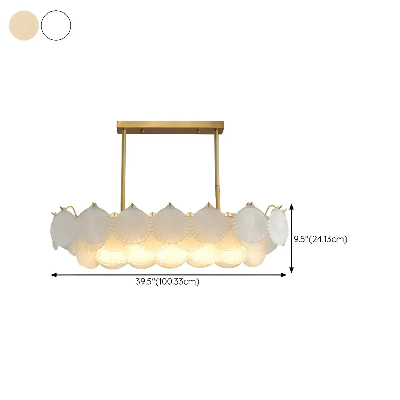 Luxury Clear Glass Geometric Island Pendant Light for Kitchen