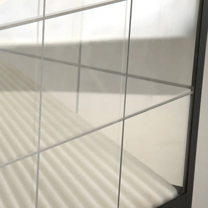 Black Solar Clear Cube Outdoor Post Lights